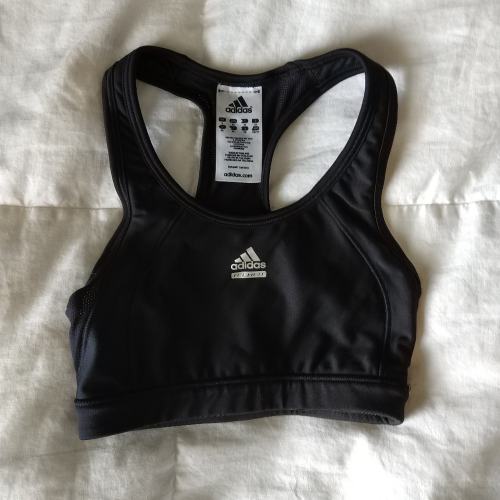 NWOT Adidas black sports bra